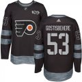 Wholesale Cheap Adidas Flyers #53 Shayne Gostisbehere Black 1917-2017 100th Anniversary Stitched NHL Jersey
