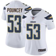 Wholesale Cheap Nike Chargers #53 Mike Pouncey White Women's Stitched NFL Vapor Untouchable Limited Jersey