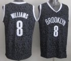 Wholesale Cheap Brooklyn Nets #8 Deron Williams Black Leopard Print Fashion Jersey