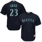 Wholesale Cheap Mariners #23 Nelson Cruz Navy Blue Cool Base Stitched Youth MLB Jersey