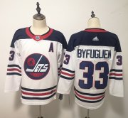Wholesale Cheap Adidas Jets #33 Dustin Byfuglien White Third Stitched NHL Jersey