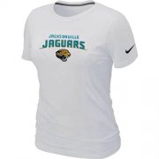 Wholesale Cheap Women's Nike Jacksonville Jaguars Heart & Soul NFL T-Shirt White