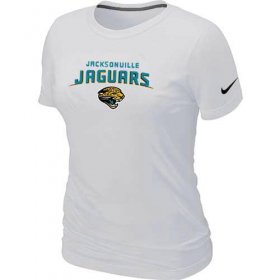 Wholesale Cheap Women\'s Nike Jacksonville Jaguars Heart & Soul NFL T-Shirt White