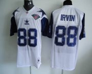 Wholesale Cheap Mitchell & Ness Cowboys #88 Michael Irvin White Throwback Stitched NFL Jersey