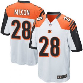 Wholesale Cheap Nike Bengals #28 Joe Mixon White Youth Stitched NFL Elite Jersey