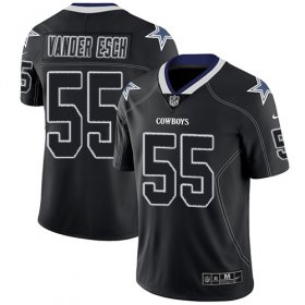 Wholesale Cheap Nike Cowboys #55 Leighton Vander Esch Lights Out Black Men\'s Stitched NFL Limited Rush Jersey