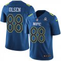 Wholesale Cheap Nike Panthers #88 Greg Olsen Navy Youth Stitched NFL Limited NFC 2017 Pro Bowl Jersey