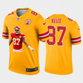Cheap Kansas City Chiefs #87 Travis Kelce Nike Team Hero 2 Vapor Limited NFL Jersey Yellow