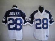 Wholesale Cheap Cowboys #28 Felix Jones White Thanksgiving Stitched Throwback NFL Jersey