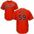 Cheap Men's Baltimore Orioles #59 Mike Wright Jr. Replica Orange Cool Base Jersey