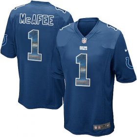 Wholesale Cheap Nike Colts #1 Pat McAfee Royal Blue Team Color Men\'s Stitched NFL Limited Strobe Jersey