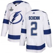 Cheap Adidas Lightning #2 Luke Schenn White Road Authentic 2020 Stanley Cup Champions Stitched NHL Jersey