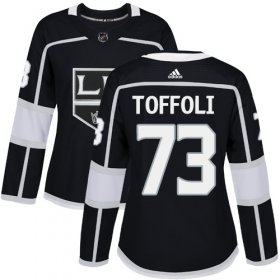 Wholesale Cheap Adidas Kings #73 Tyler Toffoli Black Home Authentic Women\'s Stitched NHL Jersey