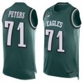 Wholesale Cheap Nike Eagles #71 Jason Peters Midnight Green Team Color Men's Stitched NFL Limited Tank Top Jersey