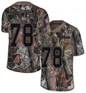 Wholesale Cheap Nike Giants #78 Andrew Thomas Camo Youth Stitched NFL Limited Rush Realtree Jersey