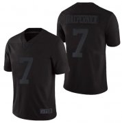 Wholesale Cheap Nike San Francisco 49ers 7 Colin Kaepernick All Black Vapor Untouchable Limited Jersey