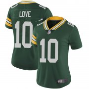 Wholesale Cheap Women's Green Bay Packers #10 Jordan Love Green Limited Team Color Vapor Untouchable Jersey