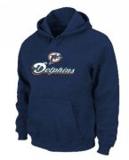 Wholesale Cheap Miami Dolphins Authentic Logo Pullover Hoodie Dark Blue
