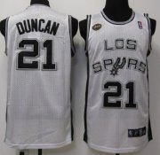 Wholesale Cheap San Antonio Spurs #21 Tim Duncan Latin Nights White Swingman Jersey