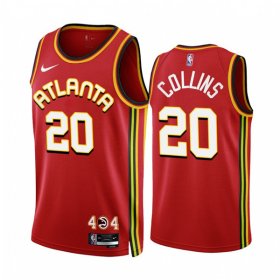 Wholesale Cheap Men\'s Atlanta Hawks #20 John Collins 2022-23 Red Icon Edition Stitched Jersey