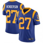 Wholesale Cheap Nike Rams #27 Darrell Henderson Royal Blue Alternate Men's Stitched NFL Vapor Untouchable Limited Jersey
