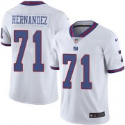 Wholesale Cheap Nike Giants #71 Will Hernandez White Men's Stitched NFL Limited Rush Jersey