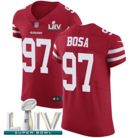 Wholesale Cheap Nike 49ers #97 Nick Bosa Red Super Bowl LIV 2020 Team Color Men\'s Stitched NFL Vapor Untouchable Elite Jersey