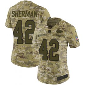 Wholesale Cheap Nike Chiefs #42 Anthony Sherman Camo Women\'s Stitched NFL Limited 2018 Salute to Service Jersey