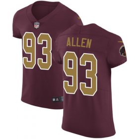 Wholesale Cheap Nike Redskins #93 Jonathan Allen Burgundy Red Alternate Men\'s Stitched NFL Vapor Untouchable Elite Jersey