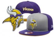 Wholesale Cheap Minnesota Vikings Adjustable Snapback Hat YD160627139