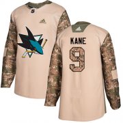 Wholesale Cheap Adidas Sharks #9 Evander Kane Camo Authentic 2017 Veterans Day Stitched NHL Jersey