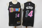 Wholesale Cheap Men's Miami Heat #14 Tyler Herro Black Diamond 2022 City Edition Swingman Stitched Jersey