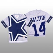 Wholesale Cheap NFL Dallas Cowboys #14 Andy Dalton White Men's Mitchell & Nell Big Face Fashion Limited NFL Jersey
