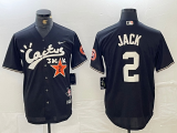 Cheap Men's Houston Astros #2 Alex Bregman Black Cactus Jack Vapor Premier Stitched Baseball Jersey