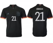 Wholesale Cheap Men 2020-2021 European Cup Germany away aaa version black 21 Adidas Soccer Jersey