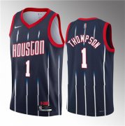 Wholesale Cheap Men's Houston Rockets #1 Amen Thompson Navy 2023 Draft City Edition Stitched Basketball Jersey