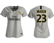 Wholesale Cheap Women's Paris Saint-Germain #23 Draxler Away Soccer Club Jersey