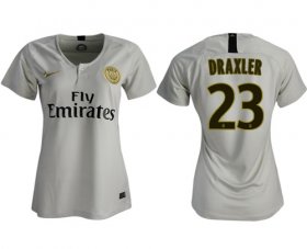 Wholesale Cheap Women\'s Paris Saint-Germain #23 Draxler Away Soccer Club Jersey