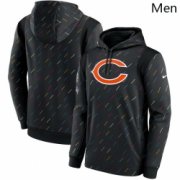 Wholesale Cheap Men Chicago Bears Nike Charcoal 2021 NFL Crucial Catch Therma Pullover Hoodie