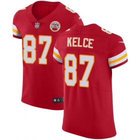 Wholesale Cheap Nike Chiefs #87 Travis Kelce Red Team Color Men\'s Stitched NFL Vapor Untouchable Elite Jersey