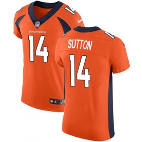 Wholesale Cheap Nike Broncos #14 Courtland Sutton Orange Team Color Men\'s Stitched NFL Vapor Untouchable Elite Jersey