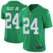 Wholesale Cheap Nike Eagles #24 Darius Slay Jr Green Men's Stitched NFL Limited Rush Jersey