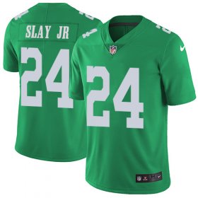 Wholesale Cheap Nike Eagles #24 Darius Slay Jr Green Men\'s Stitched NFL Limited Rush Jersey