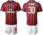 Wholesale Cheap AC Milan #30 Storari Home Soccer Club Jersey