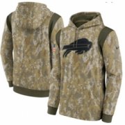 Wholesale Cheap Men Buffalo Bills Nike Camo 2021 Salute To Service Therma Performance Pullover Hoodie