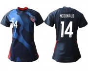 Wholesale Cheap Women 2020-2021 Season National Team America away aaa 14 blue Soccer Jerseys