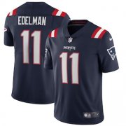 Wholesale Cheap New England Patriots #11 Julian Edelman Men's Nike Navy 2020 Vapor Limited Jersey