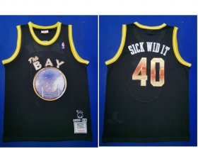 Wholesale Cheap Men\'s Golden State Warriors #40 Sick Wid It E-40 X Limited Edition Black Jersey