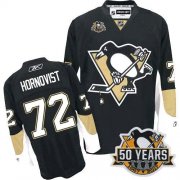 Wholesale Cheap Penguins #72 Patric Hornqvist Black Home 50th Anniversary Stitched NHL Jersey