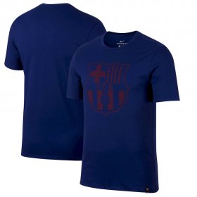 Wholesale Cheap Barcelona Nike Team Crest Performance T-Shirt Blue